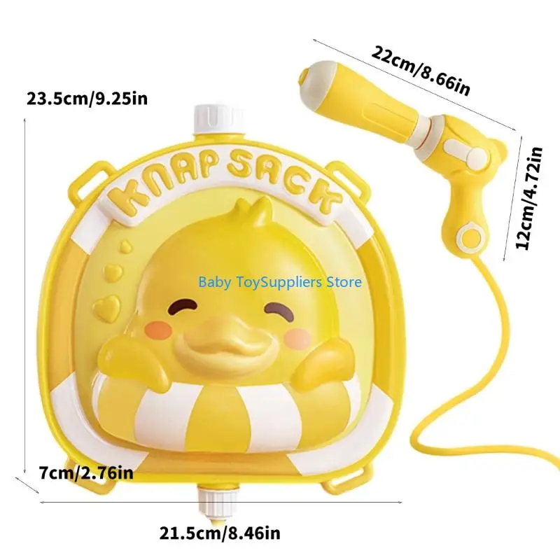 R1WF Kids Water Guns Backpack Tullout Water Squirter speelgoed voor familiebijeenvoering Party