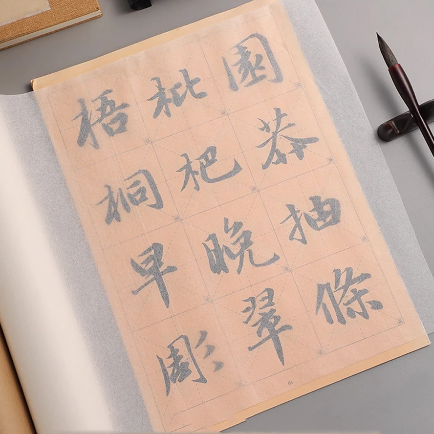 Antique Style Cicada Wing Ultra-Thin Scroll Xuan Paper | Plant Fiber, Semi-raw & Semi-ripe, Embossed | Small Script Calligraphy