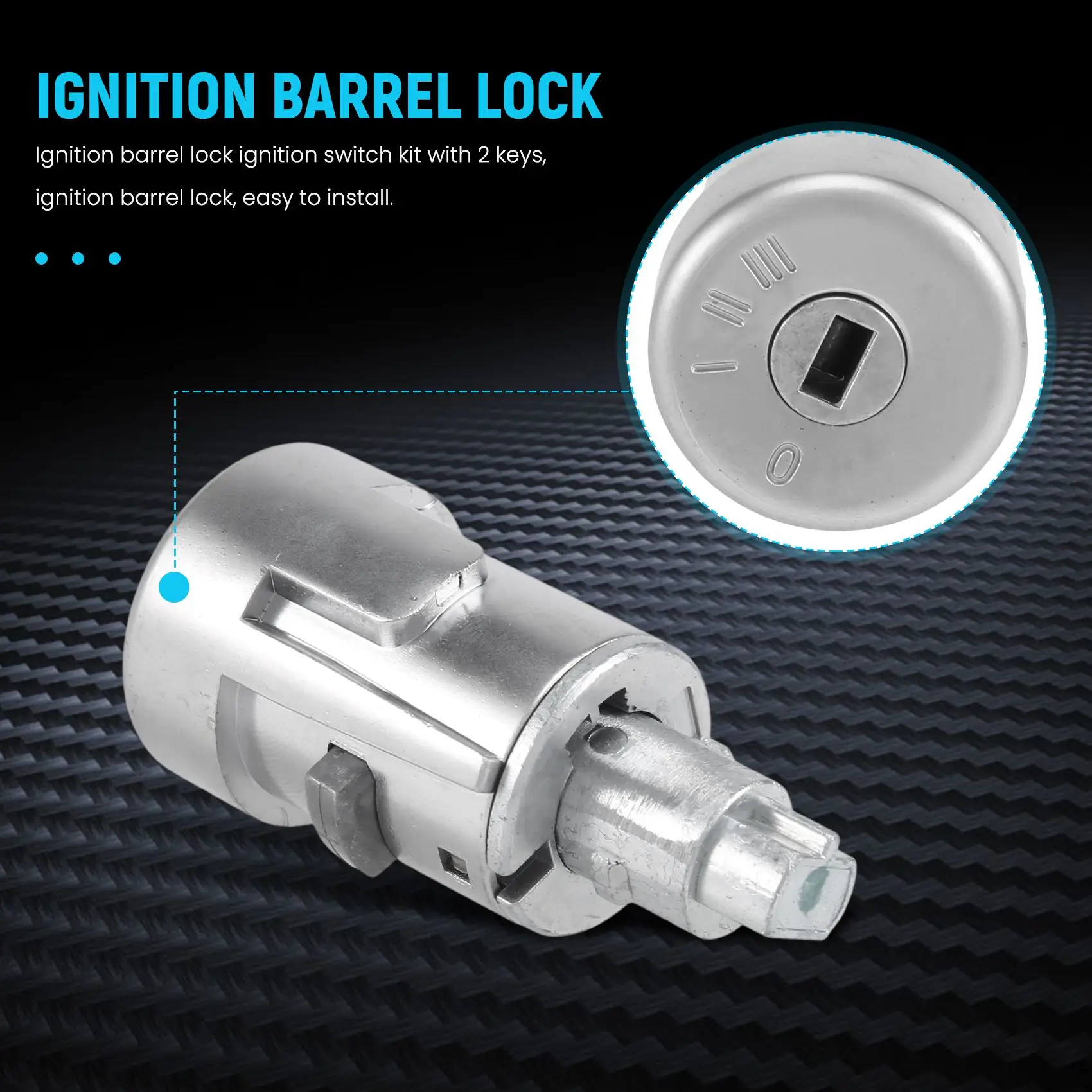 Ignition Barrel Lock Ignition Switch with 2 Keys Kits for Ford Transit Custom Transit MK8 1926227