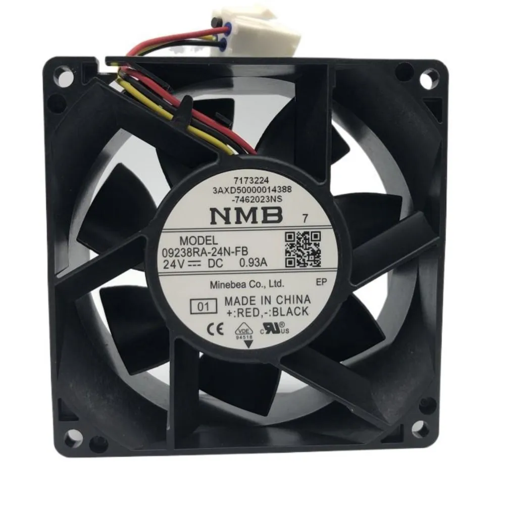 

09238RA-24N-FB для NMB-MAT DC 24 В 0,93 А 92x92x38 мм 3-проводной серверный осевой мощный высокоскоростной охлаждающий вентилятор