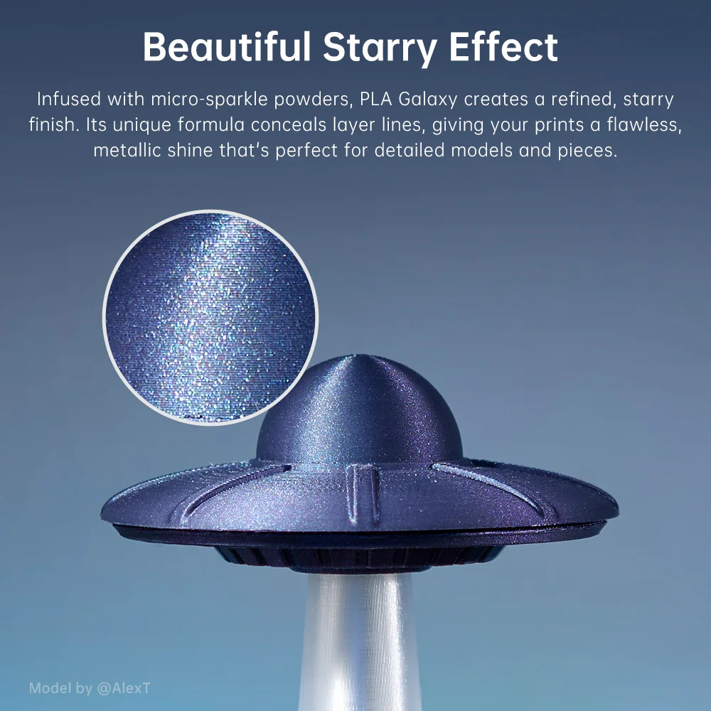 ANYCUBIC PLA Galaxy Filament Starry Effcet خيوط طابعة ثلاثية الأبعاد ألوان ديناميكية PLA FDM Kobra 3 كومبو S1 كومبو خيوط الطباعة #5