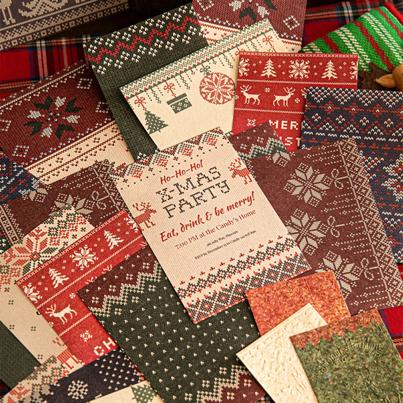 السيد ورقة 6 نمط 28 قطعة/الحقيبة بين ورقة جزيرة عيد الميلاد سلسلة المواد ورقة DIY بها بنفسك كتيب القصاصات إطار صور بطاقة التقويم