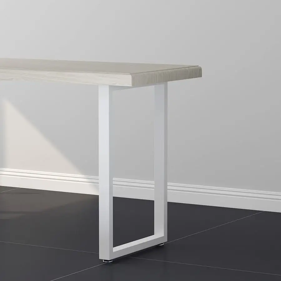 

Duty White Metal Table Legs 28 Inch Square Tube Dinning Table Legs 4 Only Legs
