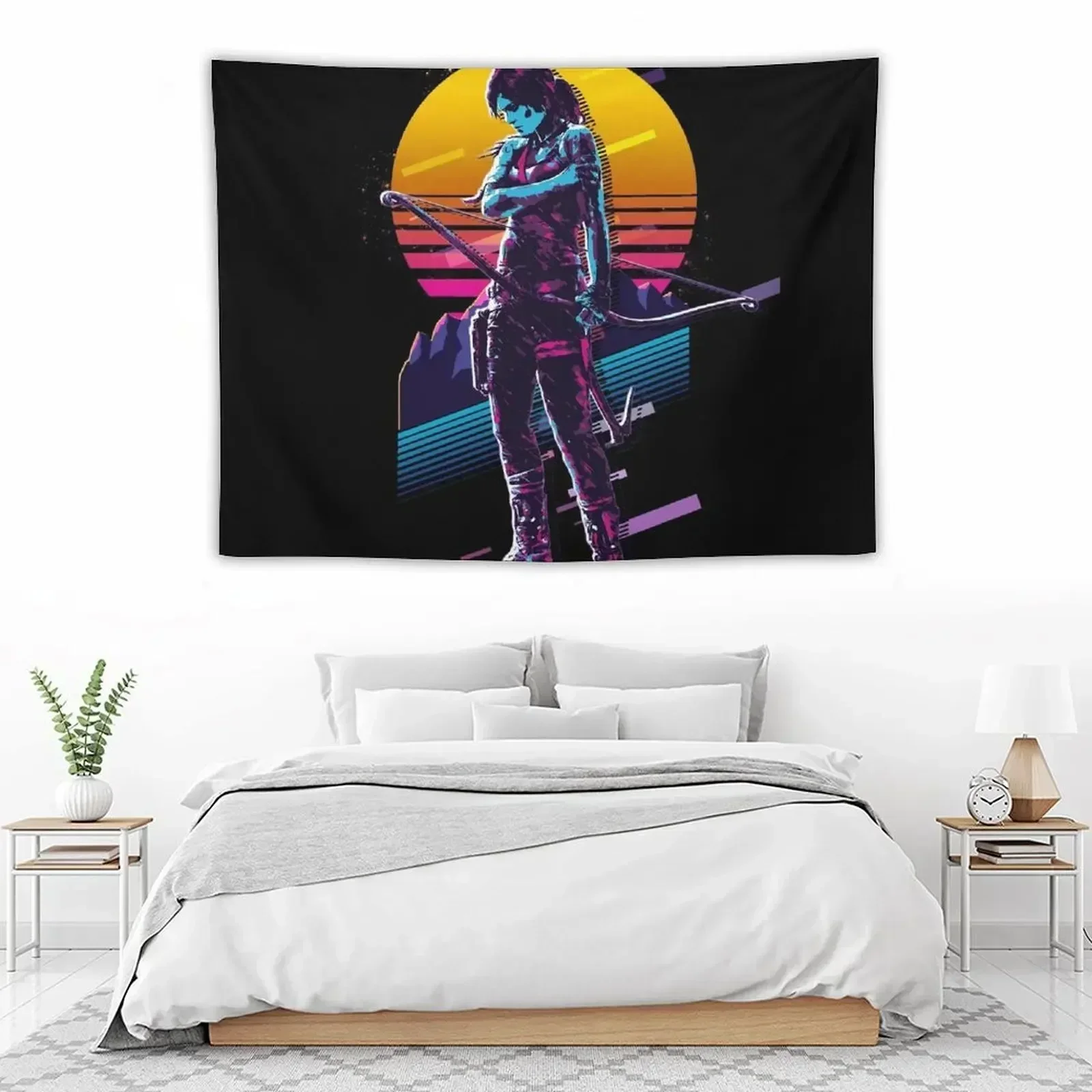

Lara Croft - Tomb Raider *80s Retro* Tapestry Decor Home Decoration For Bedroom Wall Coverings Tapestry