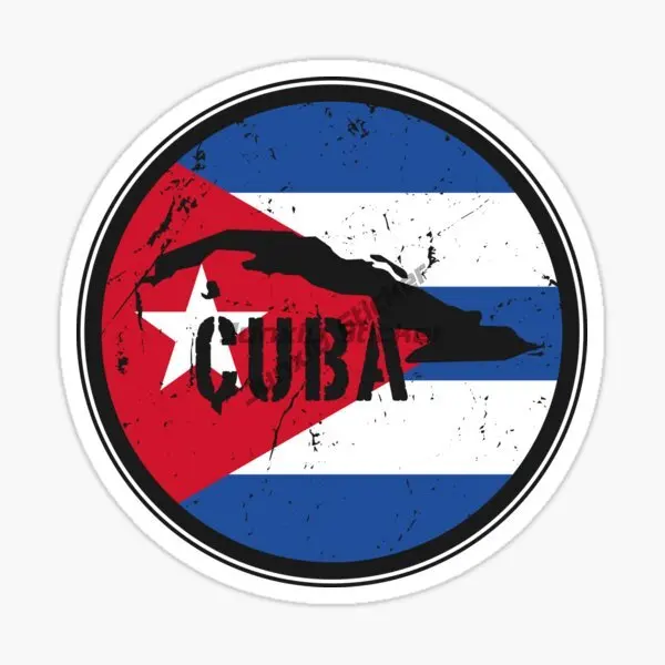 

Creative Cuban Flag Map Car Sticker Vinyl Self-adhesive Decal Accessories