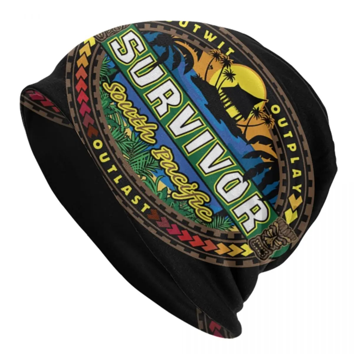 Reality TV Survivors South Pacific Skullies Beanies Caps Unisex Winter Warm Knitting Hat Cool Adult Bonnet Hats Outdoor Ski Cap