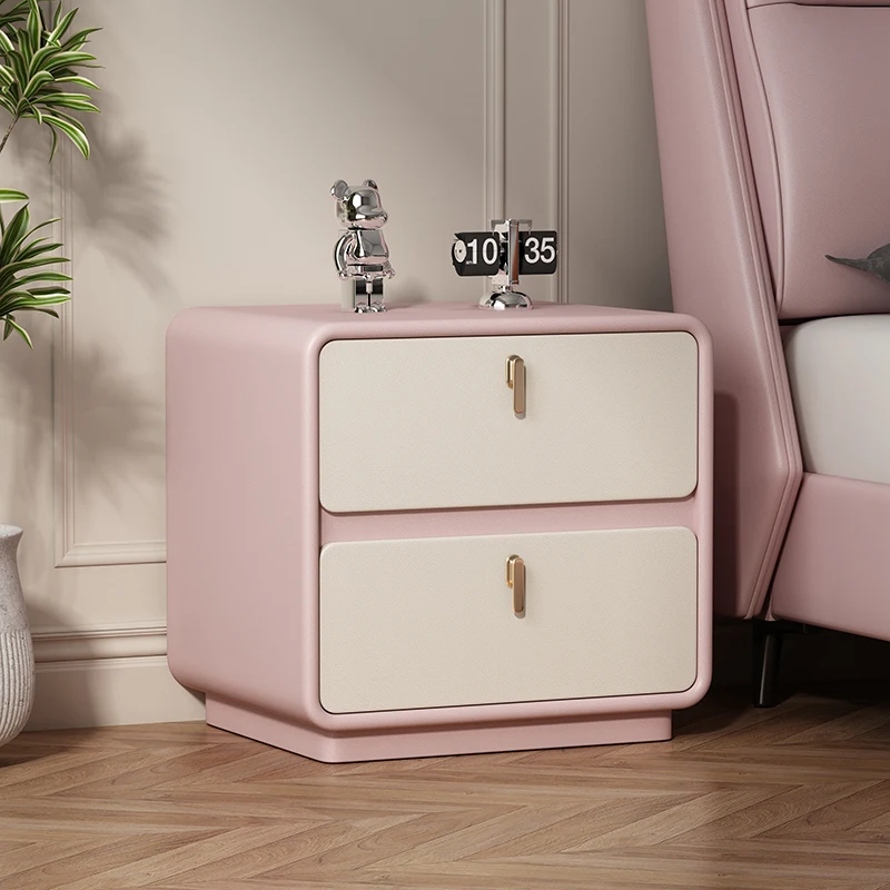 

Drawers Luxury Nightstand Storage Wood Mobile Bedroom Coffee Librero Cabinets Bedside Table Organizer Muebles Home Furniture