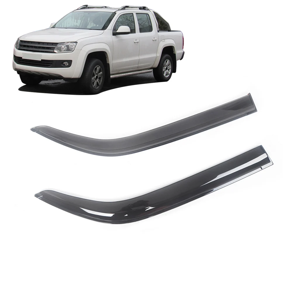 

Для VW Volkswagen Amarok Beetle Caddy черный тонированный козырек на боковое окно автомобиля, вентиляционные навесы, навесы, защита от дождя, дверной вентилятор
