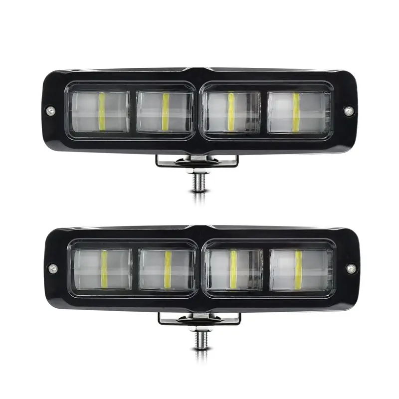 2PCS 6 Inch LED Light Bar, 80W Fog Light Off Road Lights Work Light Bar For Truck SUV ATV Boat Motorcycle Parts White Light