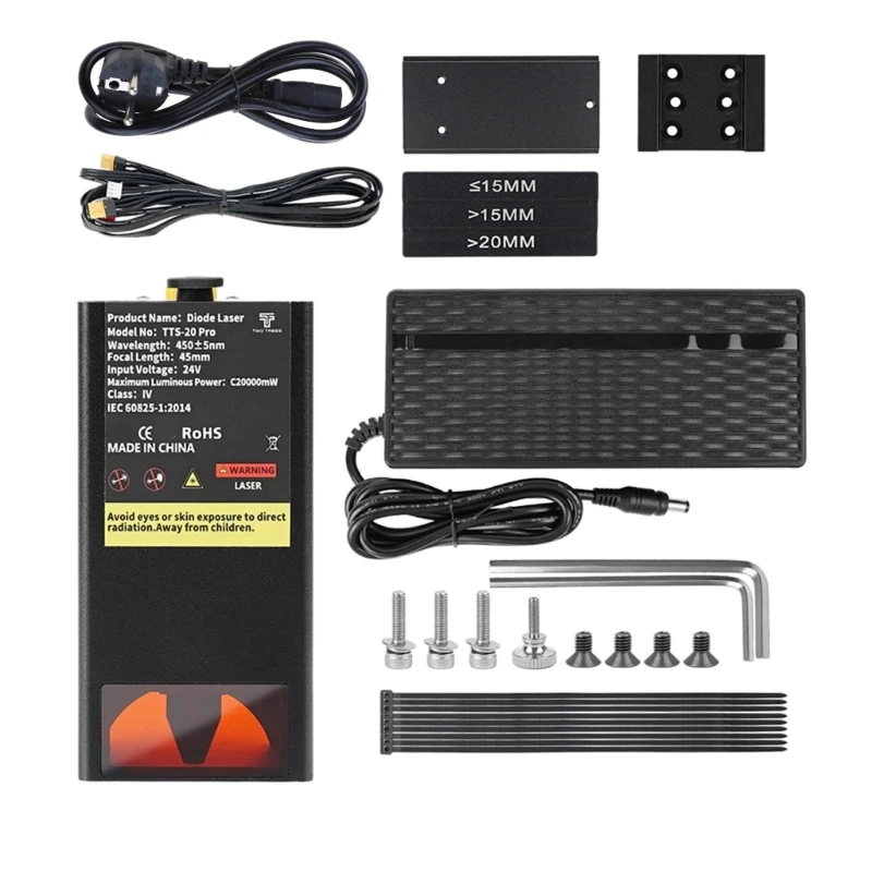 TTS-20PRO 130W Lasers Module Kit For TTS-55 PRO / TTS-10 PRO Upgraded Eye Protections Air Assist Portable