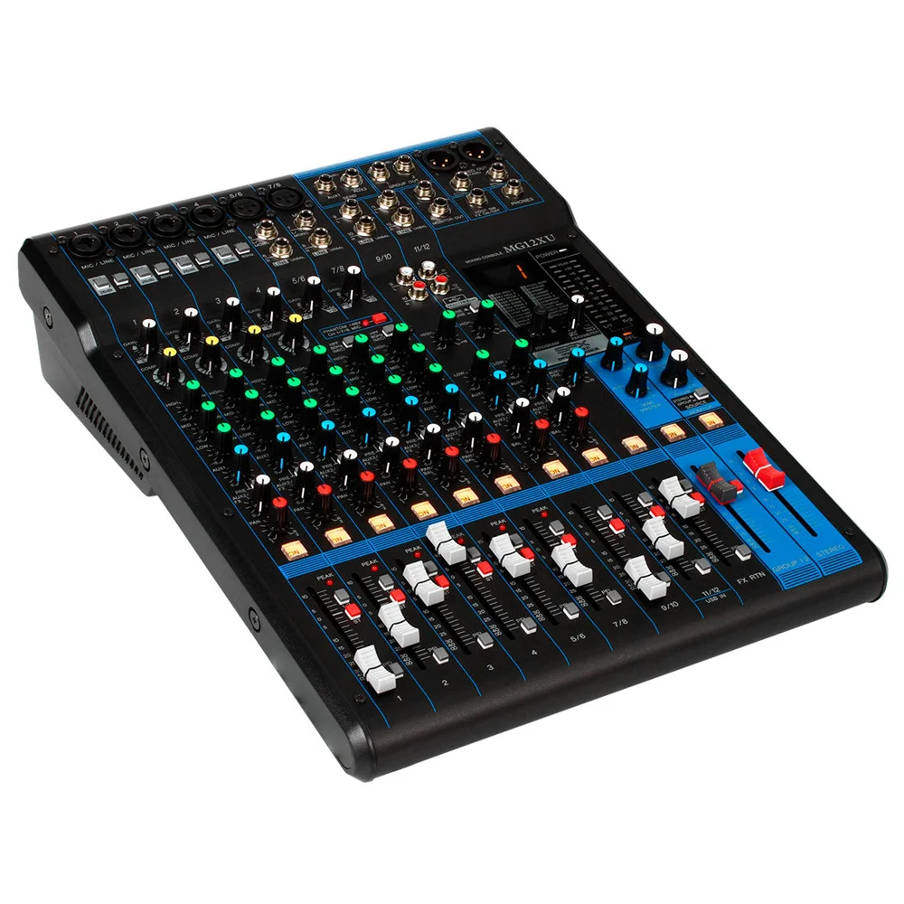 MG12XU 12 channel Mixer with USB and digital Effects dynamics sounding control 3 band EQ