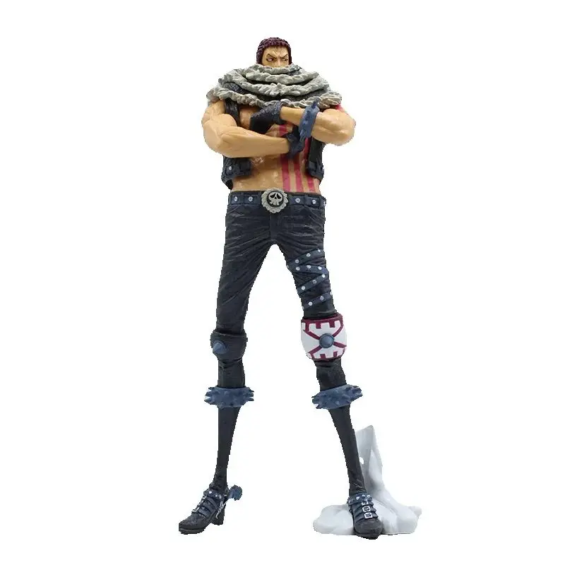 Anime uma peça grande mãe piratas linlin charlotte katakuri pvc figura de ação estátua coleção modelo crianças brinquedos boneca presentes 25cm