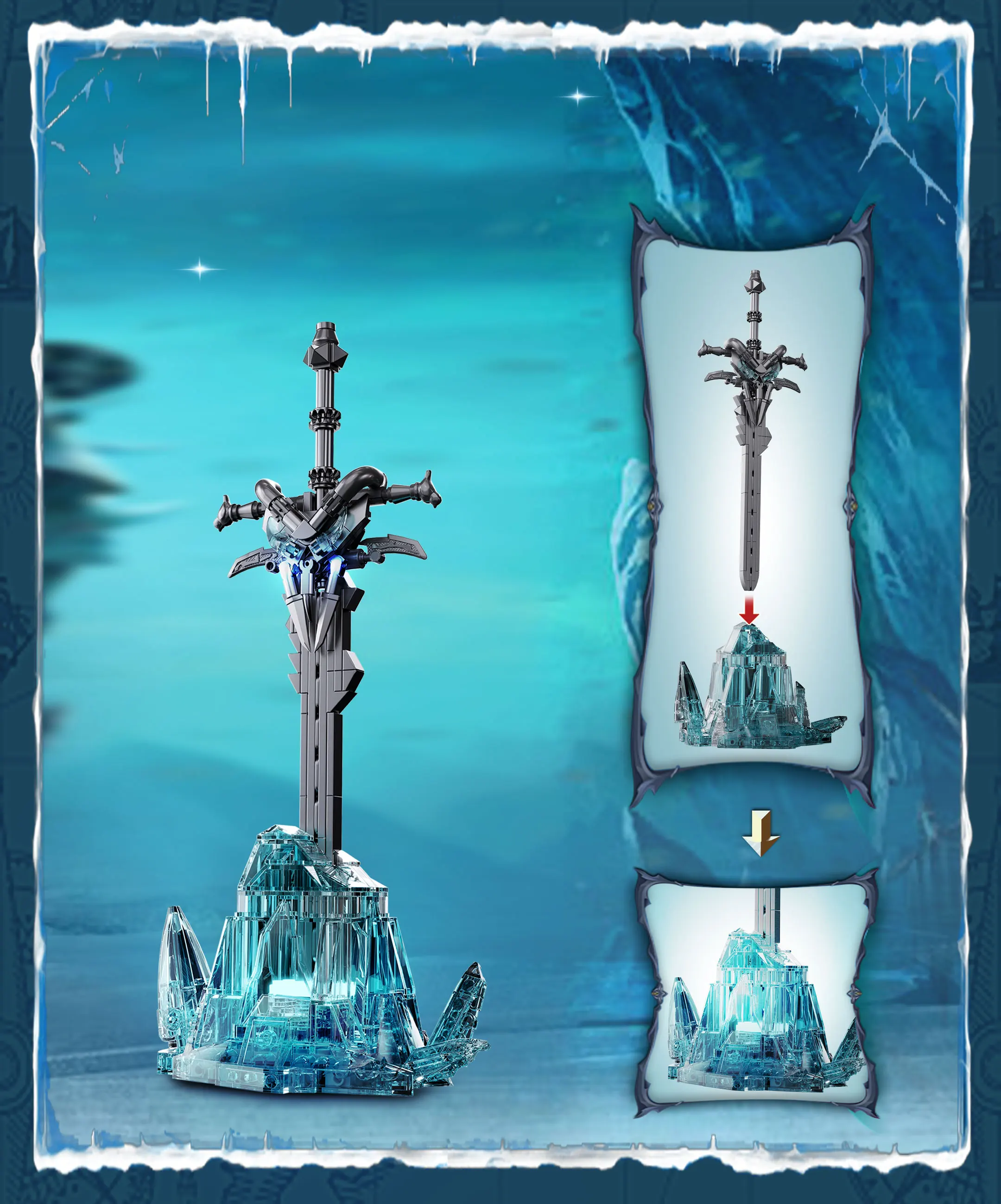 Magic Series Mech Warrior Model Building Blocks 1268pcs Assembled Collectible Boys Puzzle MOC Small Bricks Toys Birthday Gifts