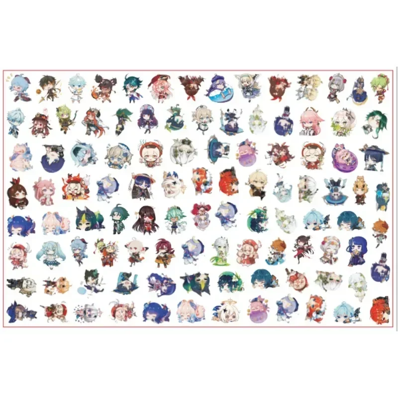 Genすねインパクトアクリル両面キーホルダー、ゲーム文字ペンダント、手作りパッチ、DIYアクセサリー、教育玩具作り