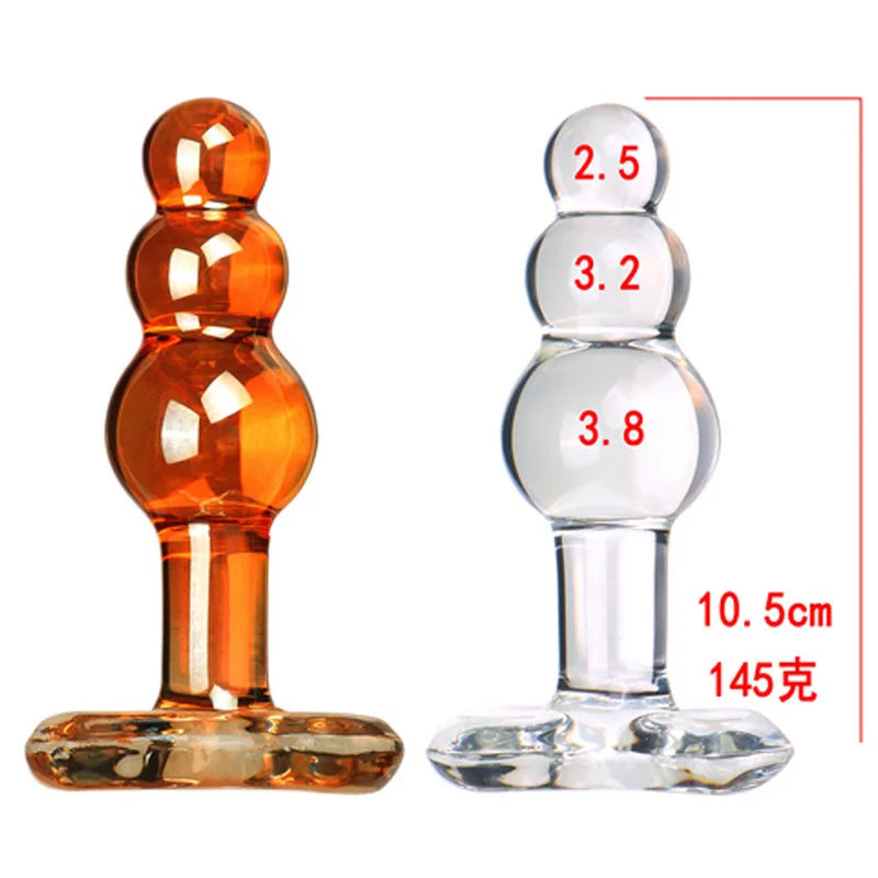 Consolador Anal Pyrex de lujo, juguete erótico para parejas para principiantes, estimulador del punto G, consolador de cristal, tapón Anal, cuentas anales, juguete, tapón de cristal