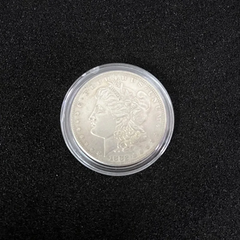 Expanded Shell Cupronickel Morgan Dollar (Head/Tail) Magic Tricks Coin Appear Vanish Magia Close Up Street Gimmicks Accessories