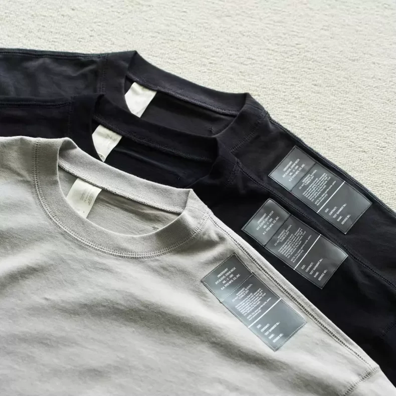N.HOOLYWOOD summer pure cotton retro loose casual single item military thread sticker short-sleeved T-shirt