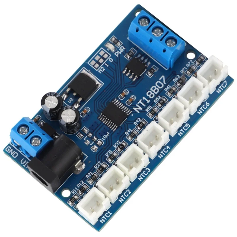 Module NT18B07 7-Channel Board RS485 For Temperature Snesor Paperless Recorder PLC 6-24V