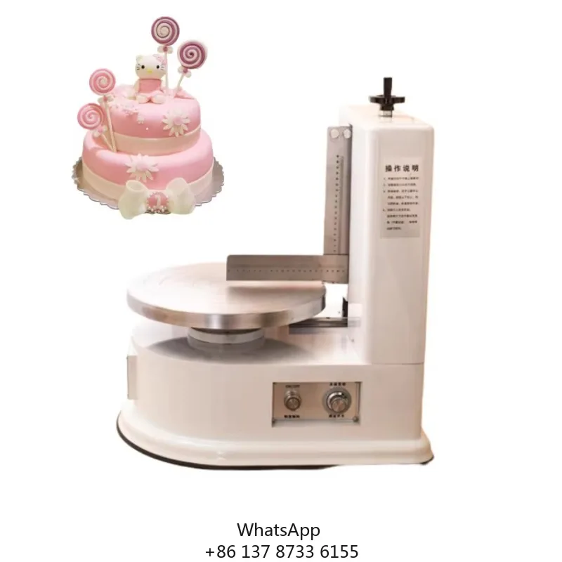 Oem Birthday Cake Cream Icing Coating Machine Decorating Cakes Machine Cake Smoother