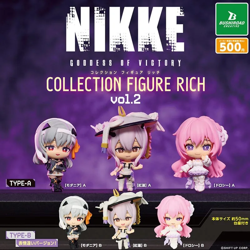 

6Pcs/set Genuine Bushiroad Twisted Egg GODDESS OF VICTORY : NIKKE 02 Scarlet Anime Action Figure Model Toys Gift for Birthday