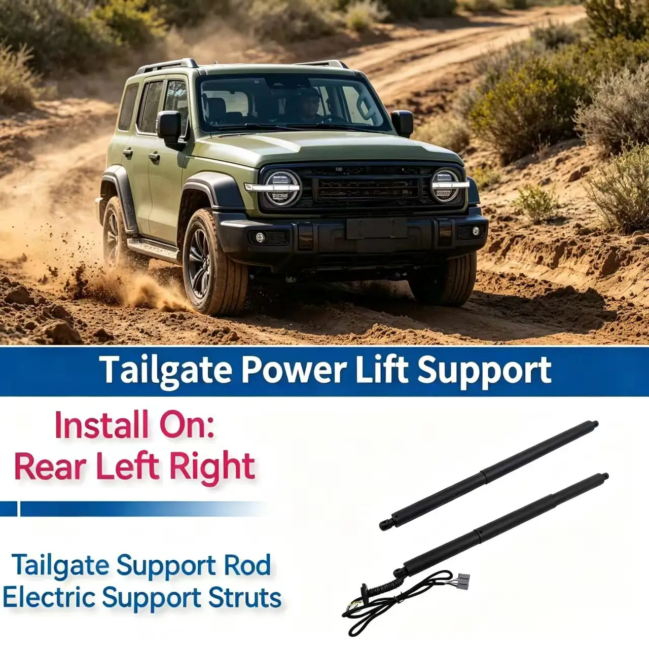 Rear Tailgate Power Lift Support For 2015-2020 Tesla Model X 100D 75D 90D Electric Tailgate Gas Lift Strut 106566400B 112969800