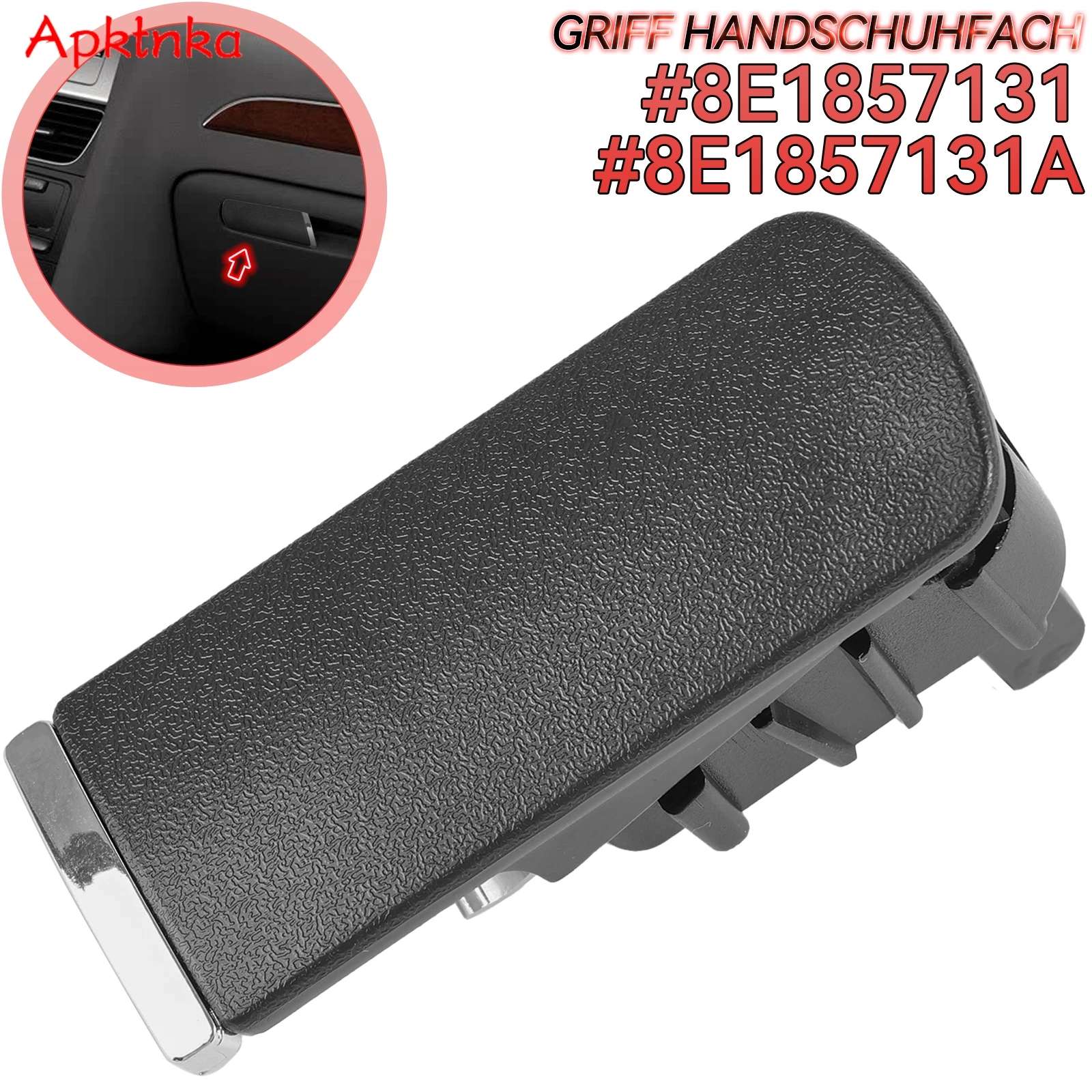 1pc for Audi A4 8E B6 B7 2001-2007  Car Glove Box Lock Lid Handle Without Hole 8E1857131A 8E1857131Left-hand Drive Accessories