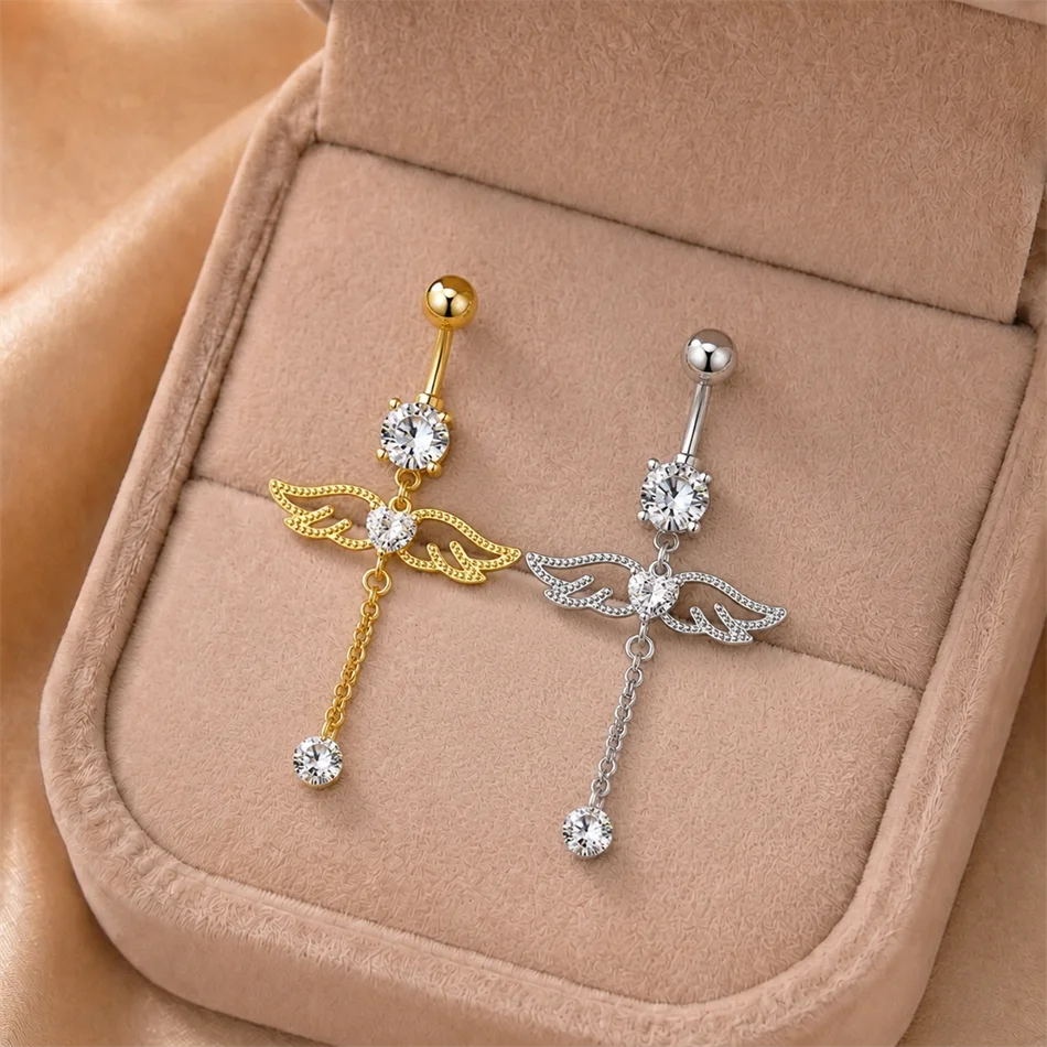 G23Titan CZ Zirkon Herz Engel – Belly Bar Titanium Bewertung und Preis