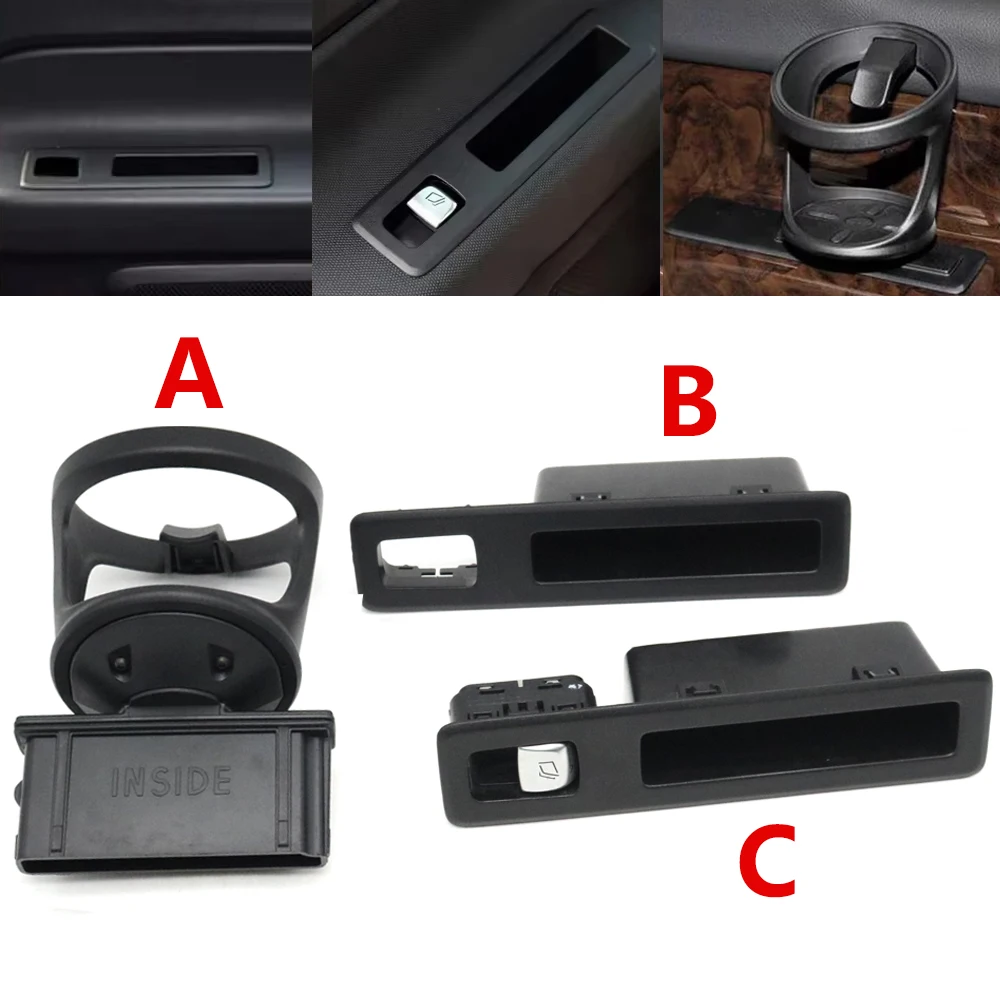 Rear Side Insert Sliding Door Window Lifter Frame Beverage Drink Water Cup Holder For Mercedes-Benz Vito W447 W448 V250 V260