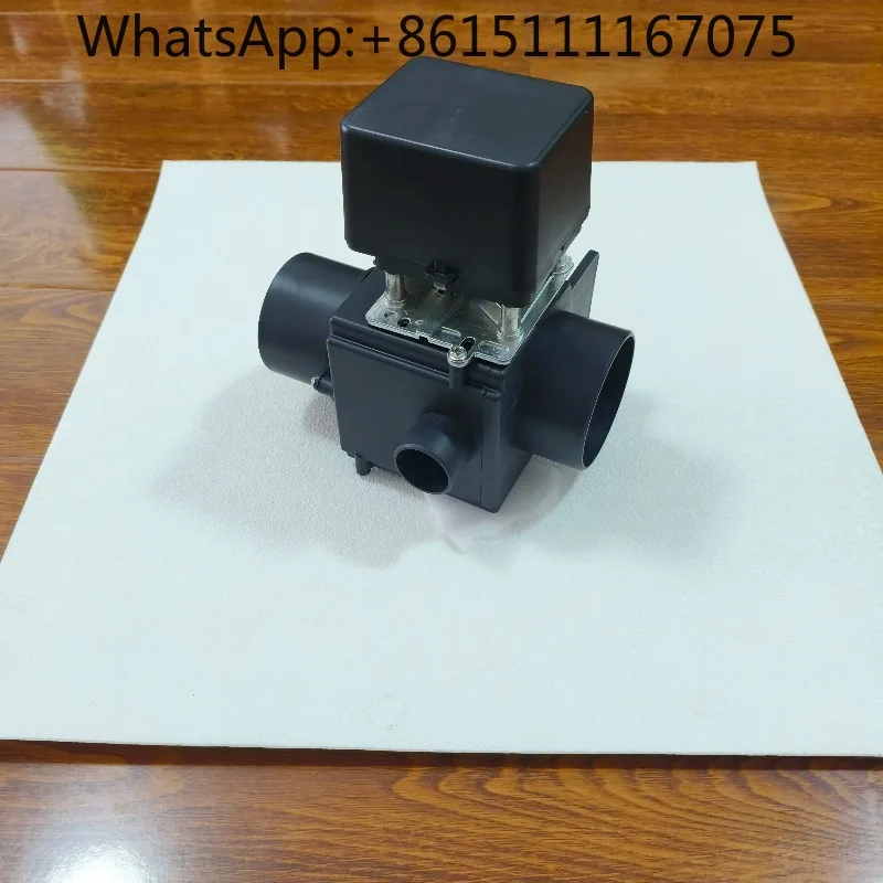 1Pcs Industrial Washing Machine Drain Solenoid Valve 3 Inch 180‑Degree With Overflow Port Multiple Voltage 24V 110V 220V