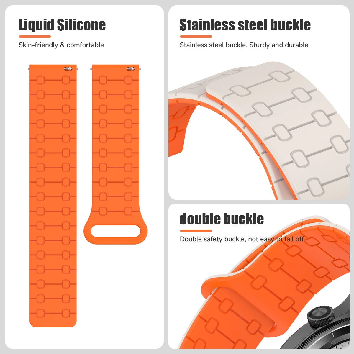 22 مللي متر الفرقة المغناطيسية ل Xiaomi S4/S3/S2 46 مللي متر 42 مللي متر سيليكون أساور ل Mi ساعة اللون 2/S1 برو نشط حزام إكسسوارات رياضية #5