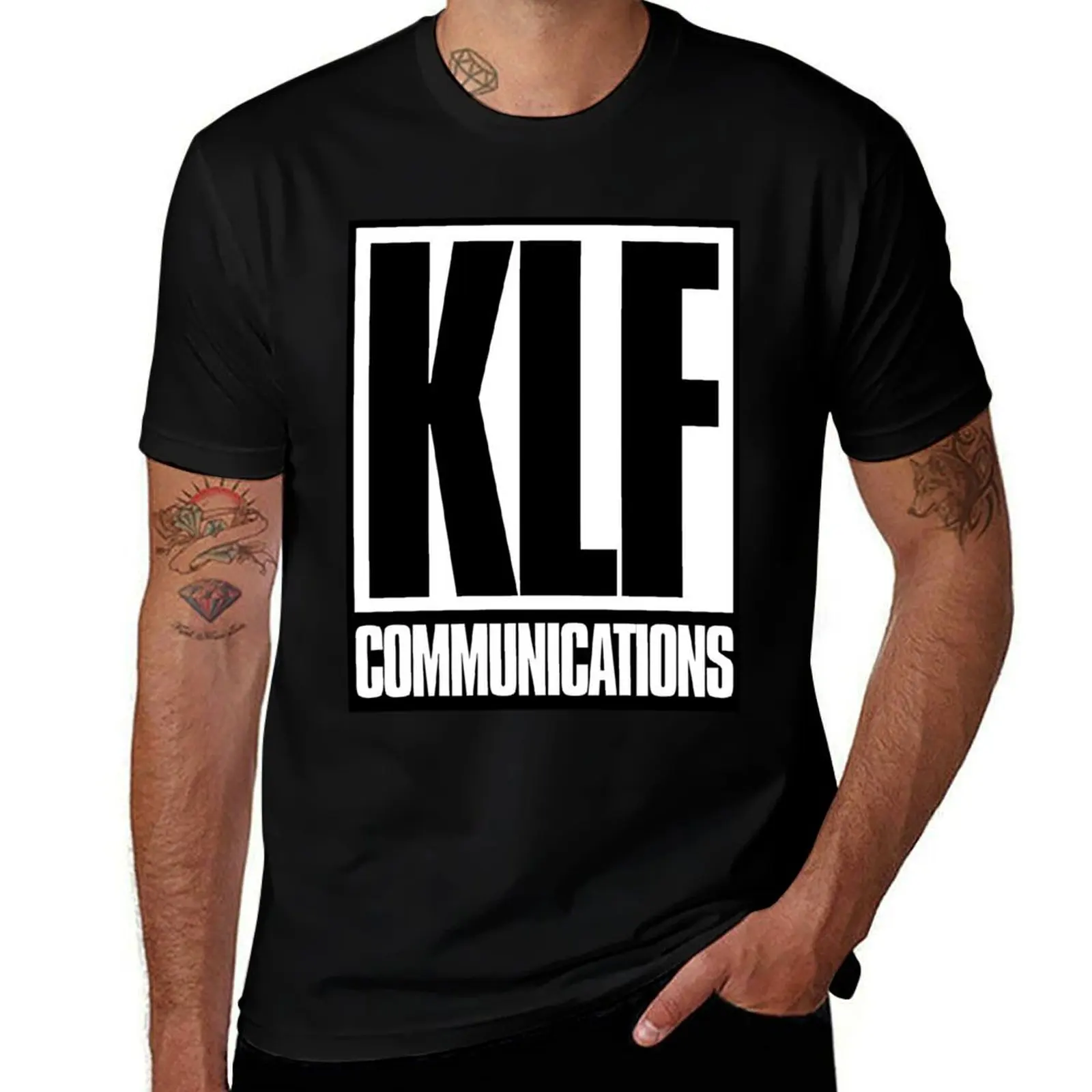 

KLF Communications Inverse T-Shirt Luxury man plus size tops oversized T-shirts for men cotton