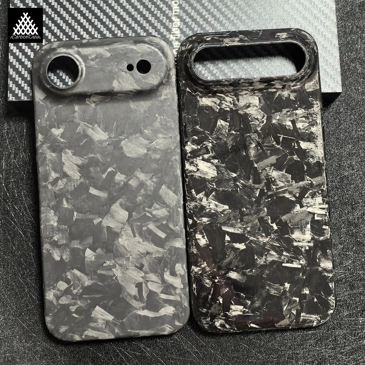 

Премиальный чехол из натурального кованого карбона для нового iPhone 17 Air: матовый/глянцевый черный, сверхлегкий, из сухого карбона, для iPhone Air