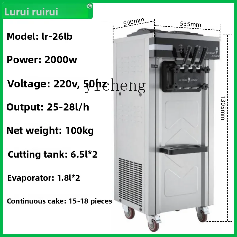 Macchina per gelato ZZ Macchina per gelato verticale da tavolo completamente automatica commerciale Gelato a buffet