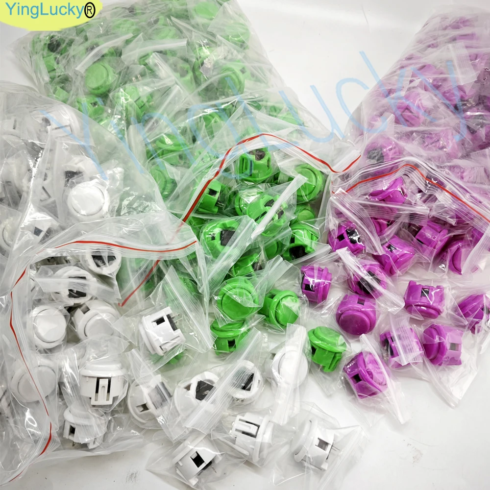 مفتاح زر ضغط لعبة أركيد، نسخة، سانوا، OBSF، وحدة تحكم Hitbox، أجزاء الكرة والدبابيس Neo Geo DIY، 30 مم، 24 مم، 200 قطعة #2