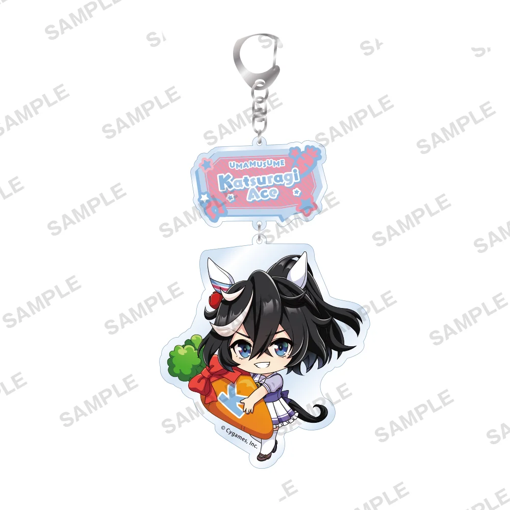 6CM NEW Anime Pretty Derby Acrylic Keychain Model Cosplay Charm Characters Ornament Accessories Goods   Gifts