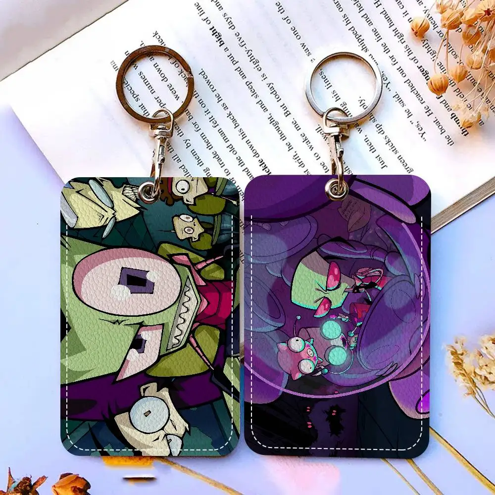 

Classic Surreal I-Invader Z-Zim Holder Keychain With Keychain For Access Card Bus Pass & Card Credit ID Bank Card