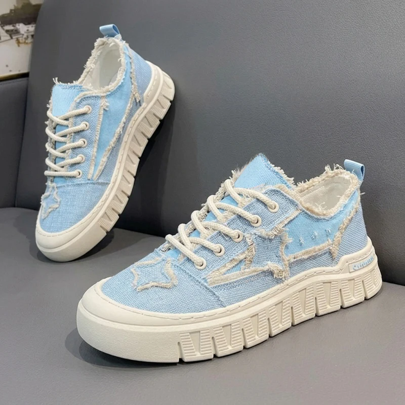 

Men's Canvas Shoes Summer Breathable Anti-slip Sports Low Top Plain Color round Toe Glue Stick Shoe for Students And Youth