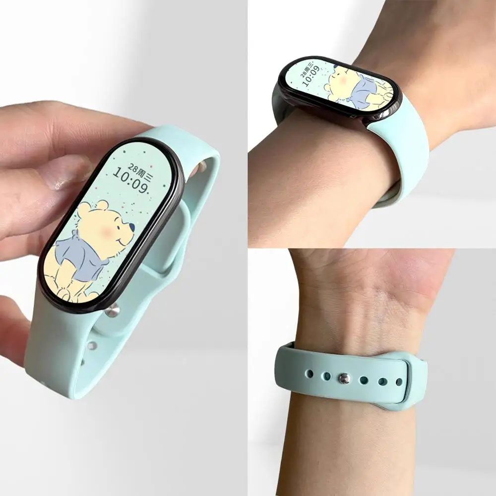 No Gaps Silicone Strap for Xiaomi Mi Band 10 9 8 NFC Original Bracelet Accessories Correa MiBand band10 Smartwatch Wristband