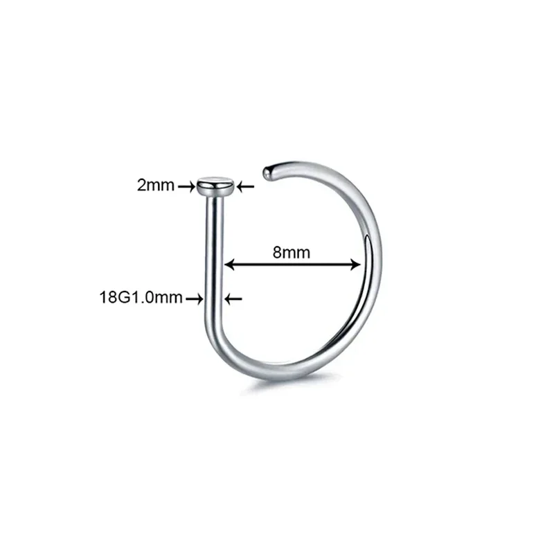 Женские и мужские серьги-кольца в носу с поддельным пирсингом, модные серьги в стиле панк без пирсинга, зажим для носа, перфорация из нержавеющей стали, перегородка, украшения для тела