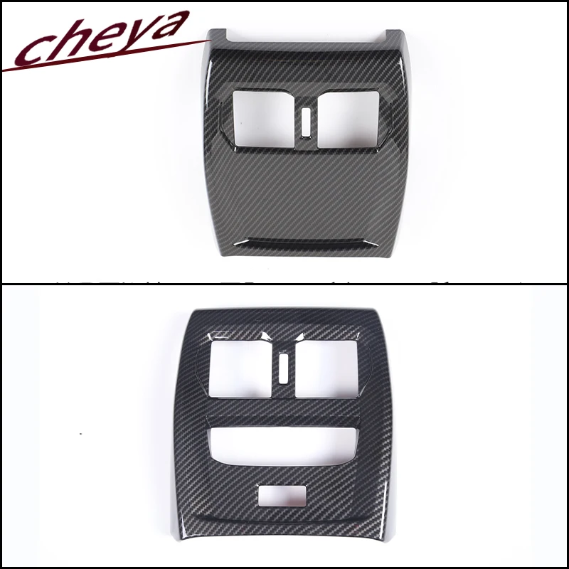 

For BMW 4 Series G26 2020-2025 ABS Plastic Carbon Fiber Pattern Car Rear Air Conditioner Air Vent Frame Cover Decorative Sticker