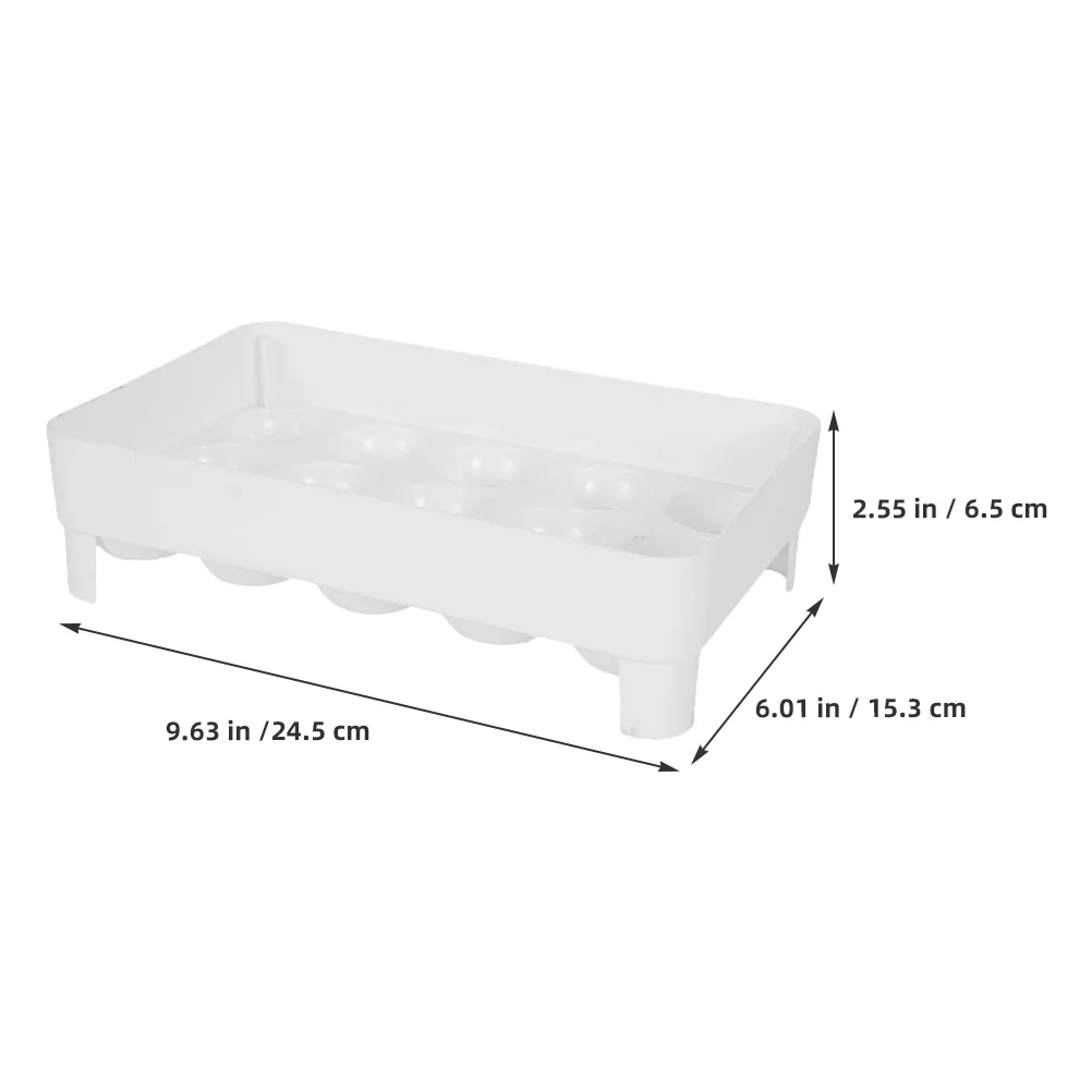 

Plastic Egg Tray Stackable Chicken Egg Holder for Refrigerator Kitchen Fridge Storage Organizer Safe Practical