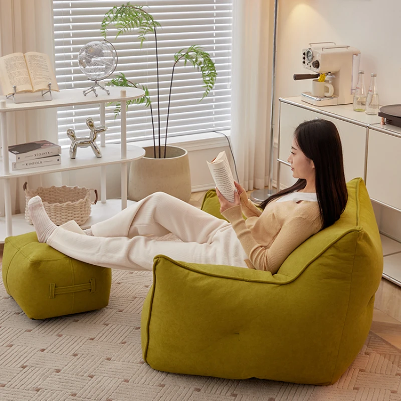 Bean Bag Sofas Chair Sofa Korea Living Room Beanbag Relaxing Mini Modern Bags Floor Furniture Chairs Frameless Romantic Adult image 4