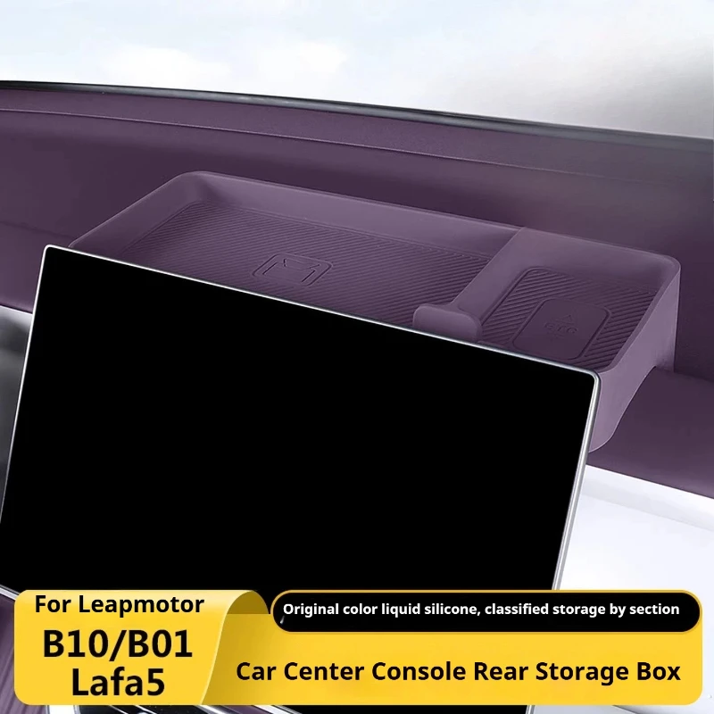 

For Leapmotor B10 B01 Lafa5 Car Behind Navigation Screen Storag Box Center Console Rear Storage Compartment Interior Accessories