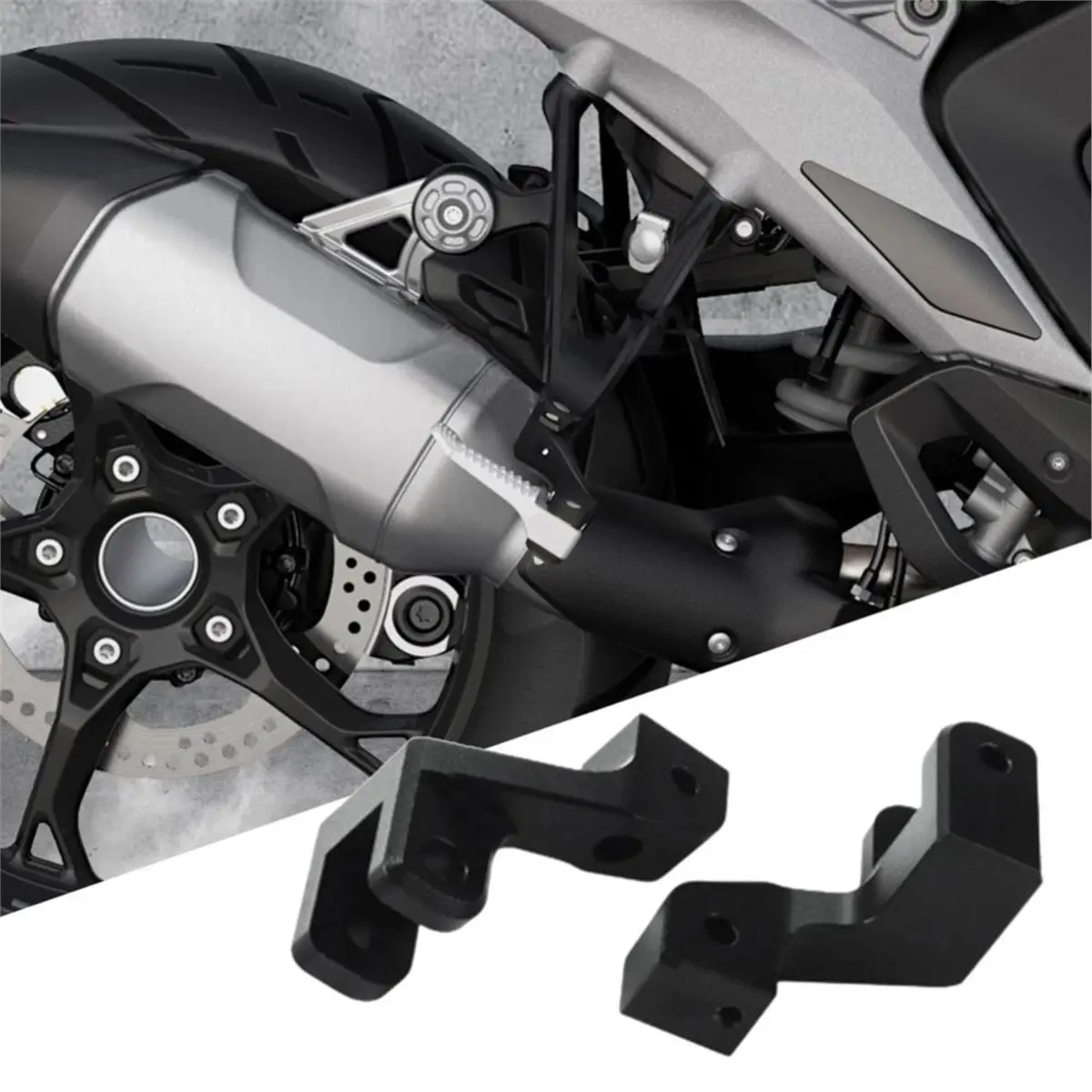 ABQE Motorcycle Passenger Footrest Lowering for BMW R1300GS 2024-2026 Rear Foot Peg Repositioning Accessories