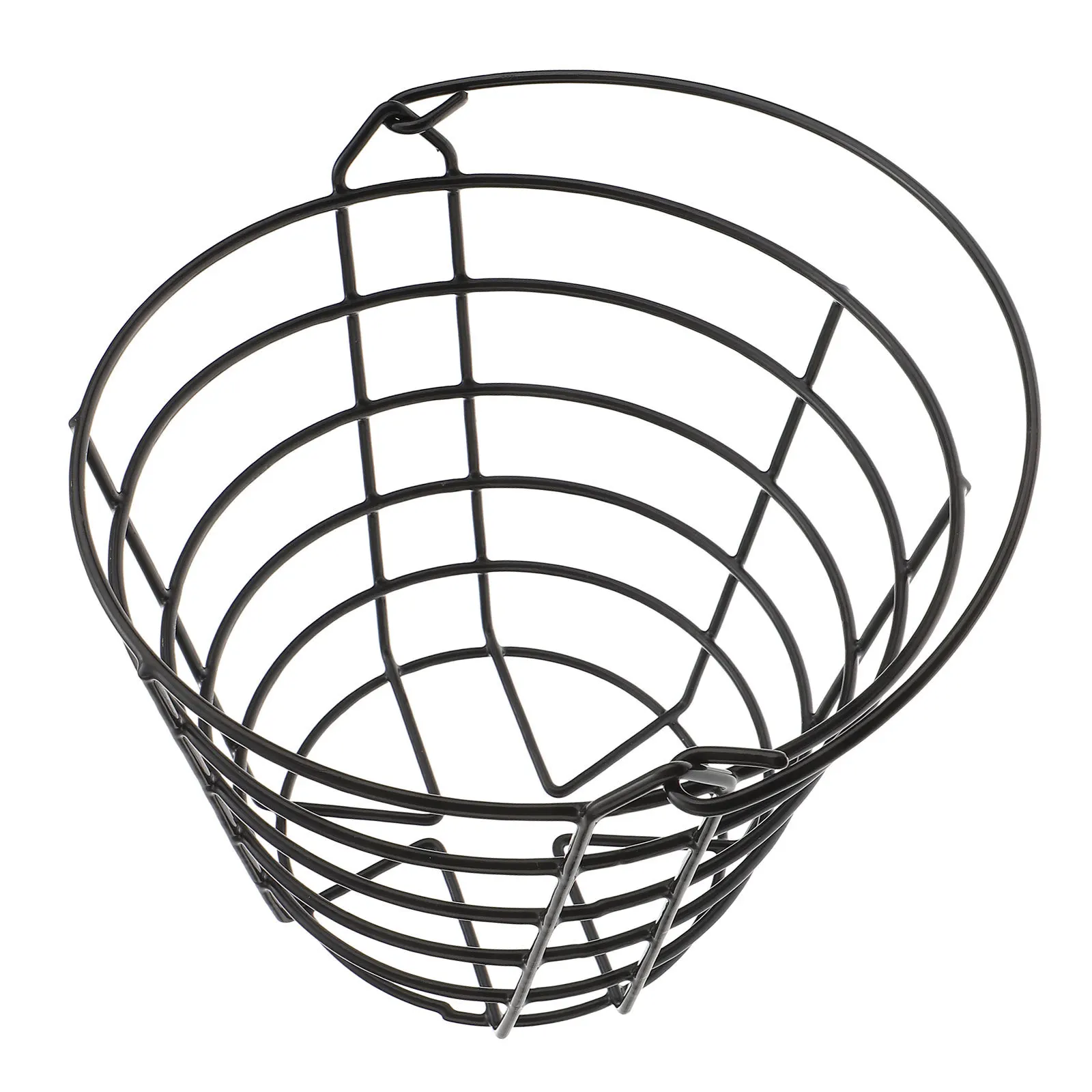 

1pc Ball Storage Wrought Iron Metal Outdoor Balls Holder Large Capacity Soil Leakage Golf Storage Rack Carrying Basket Golf Cart