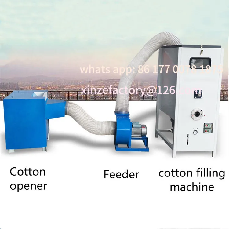 Customizable Cotton Products Processing Line Cotton Combing Opening Filling Machine/Toy Stuffing Mat Filling Machine
