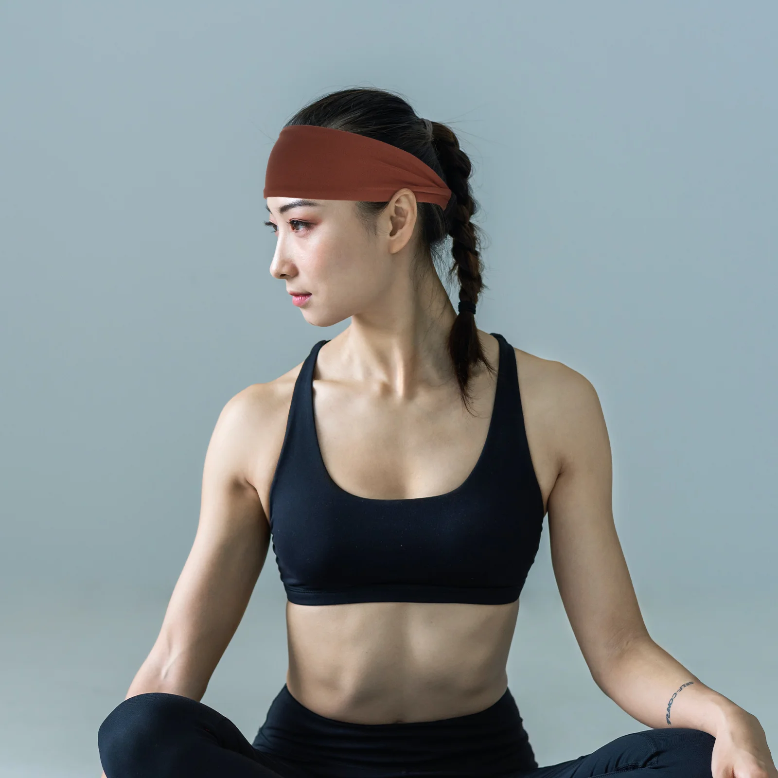 

Running Headband For Men Women Unisex Soft Wide Elastic Sweat Absorbing Sports Headwear Fitness Yoga Cycling Football Non