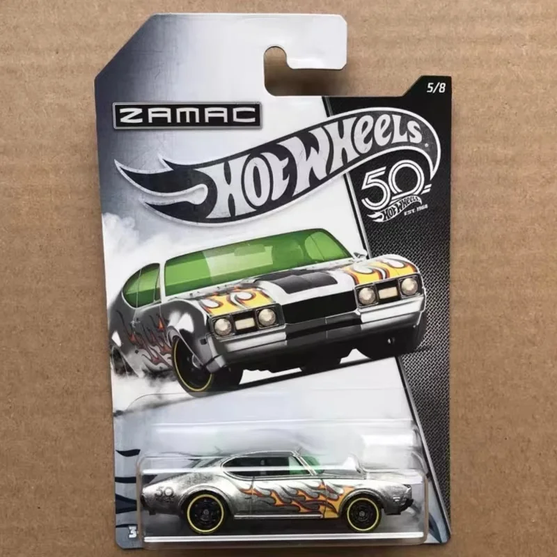 W magazynie Oryginalne Hot Wheels 50. rocznica Alloy Collector Edition Małe samochody 23 Platinum 2018 Series Kolekcja Prezenty świąteczne