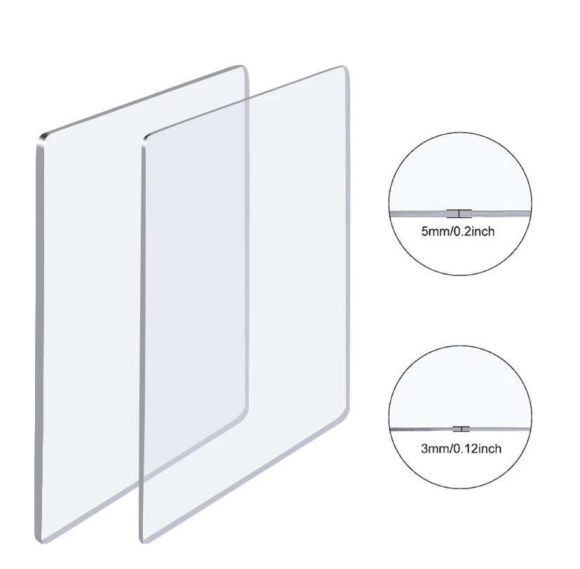 7.67x5.9inch Standard Cutting Pads Plastic Cutting Plates for Size A5 Machines To Cut Intricate Dies Add Pressure Adapter 3/5mm