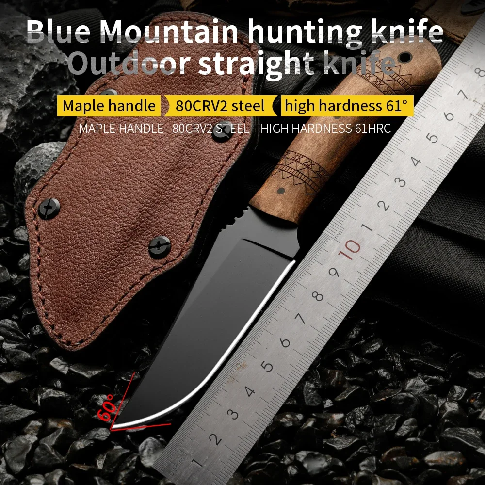 High quality multifunctional fixed blade - outdoor camping, rescue, and emergency survival knife, men's gift